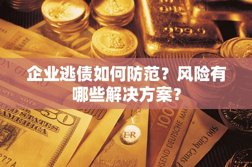 武汉企业逃债如何防范？风险有哪些解决方案？