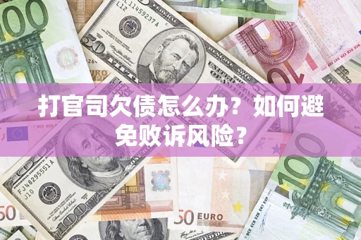 武汉打官司欠债怎么办？如何避免败诉风险？