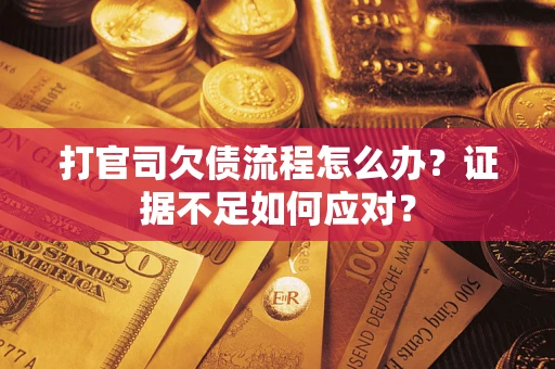 武汉打官司欠债流程怎么办？证据不足如何应对？