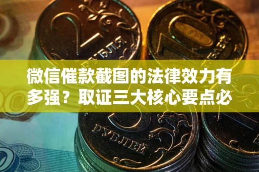 武汉微信催款截图的法律效力有多强？取证三大核心要点必须知道！