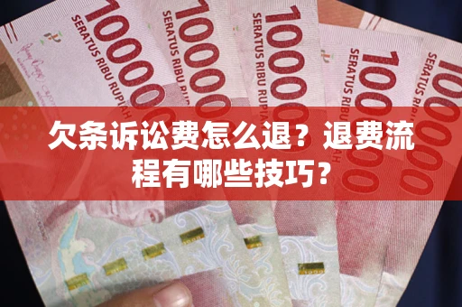 武汉欠条诉讼费怎么退？退费流程有哪些技巧？