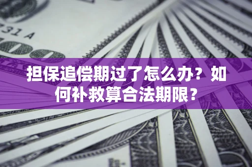 武汉担保追偿期过了怎么办？如何补救算合法期限？