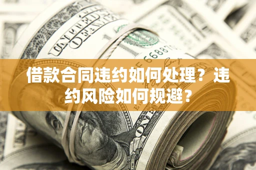 武汉借款合同违约如何处理？违约风险如何规避？