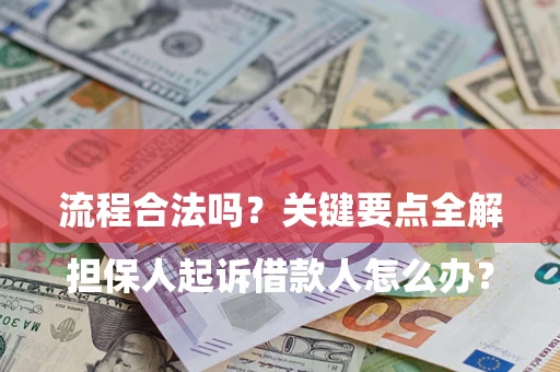 武汉

担保人起诉借款人怎么办？流程合法吗？关键要点全解析