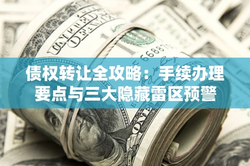 武汉债权转让全攻略：手续办理要点与三大隐藏雷区预警