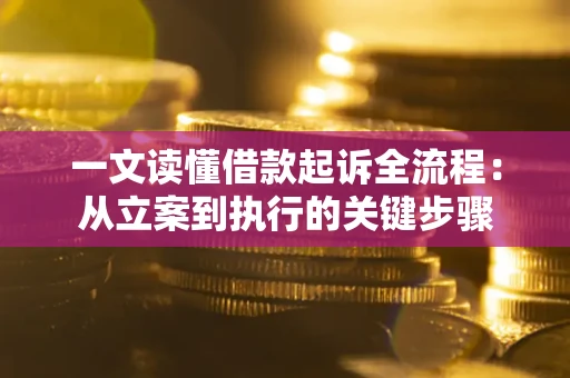 武汉一文读懂借款起诉全流程：从立案到执行的关键步骤