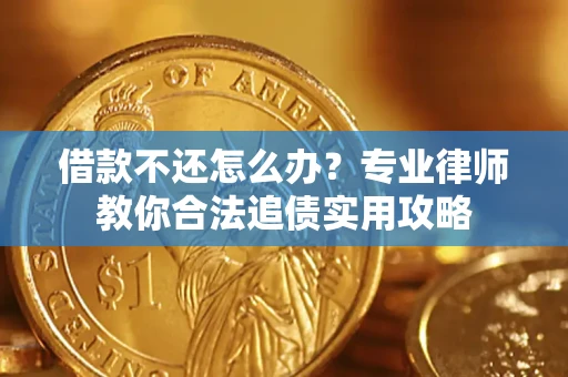 武汉借款不还怎么办？专业律师教你合法追债实用攻略