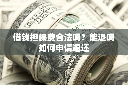 武汉借钱担保费合法吗？能退吗如何申请退还