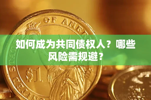 武汉如何成为共同债权人？哪些风险需规避？