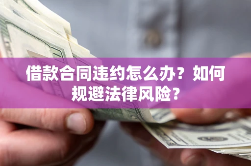 武汉借款合同违约怎么办？如何规避法律风险？